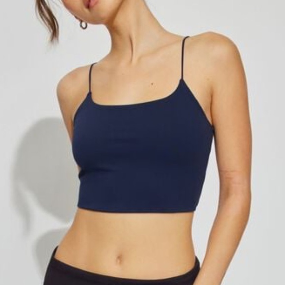 Garage | Eva Cropped Cami Top | Baby Pink